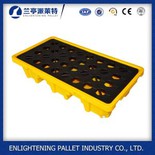 ہیوی ڈیوٹی 2 ڈرم پلاسٹک پیلیٹ پھیلاتے ہیں۔