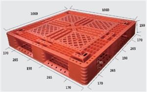 1060ایکس 1060ایکس150ملی میٹر ہیوی ڈیوٹی دوبارہ قابل استعمال کولڈ سٹوریج پلاسٹک پیلٹ